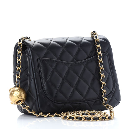 Chanel Lambskin Quilted Mini Pearl Crush Flap Black 3 of 9
