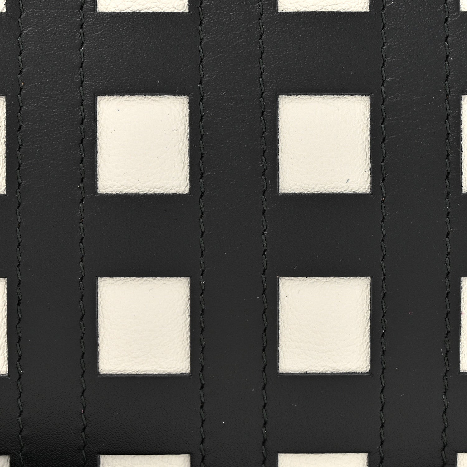 Loewe Calfskin Small Gate Crossbody Bag Black White 9 of 14