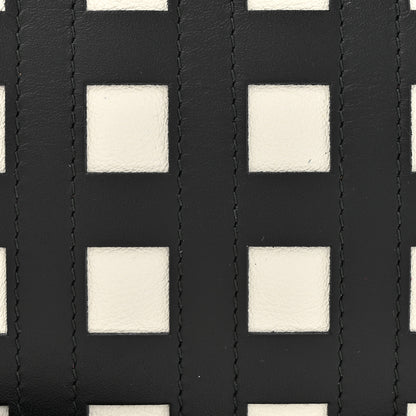 Loewe Calfskin Small Gate Crossbody Bag Black White 9 of 14