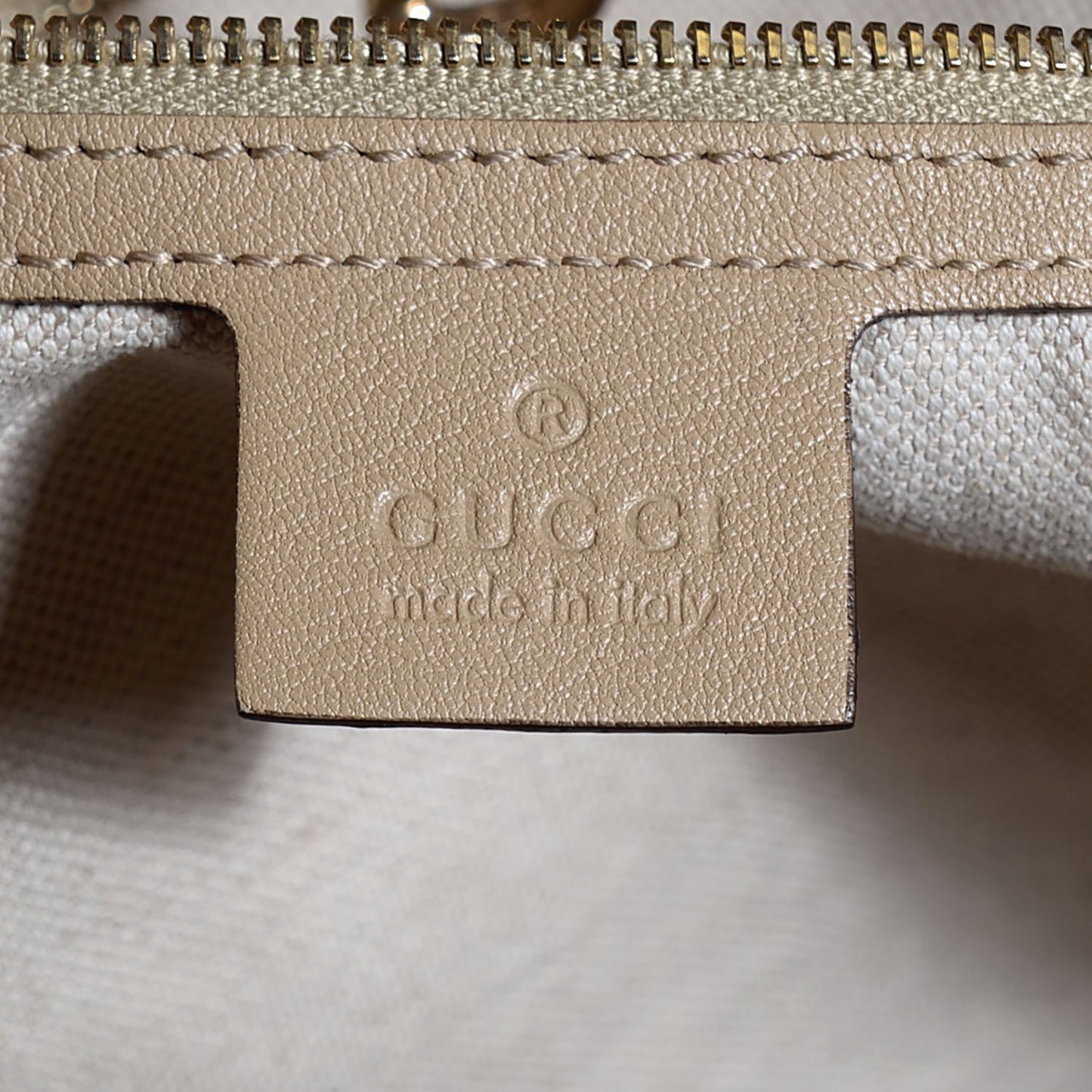 GG Supreme Monogram Medium Nice Tote Beige