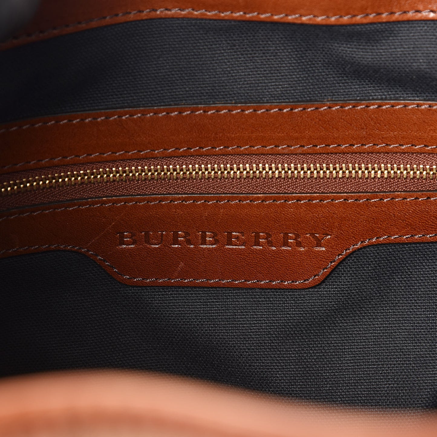 House Check Small Canterbury Tote Dark Tan