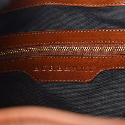 Burberry House Check Small Canterbury Tote Dark Tan 6 of 15