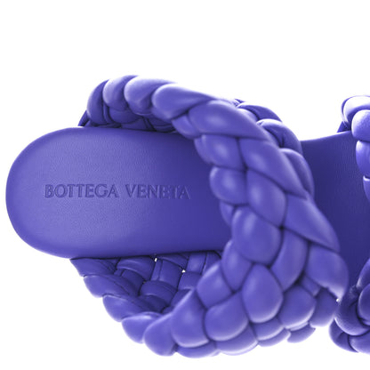 Bottega Veneta Nappa Twisted Padded Intrecciato Curve Slide Sandals 37 Purple 7 of 7