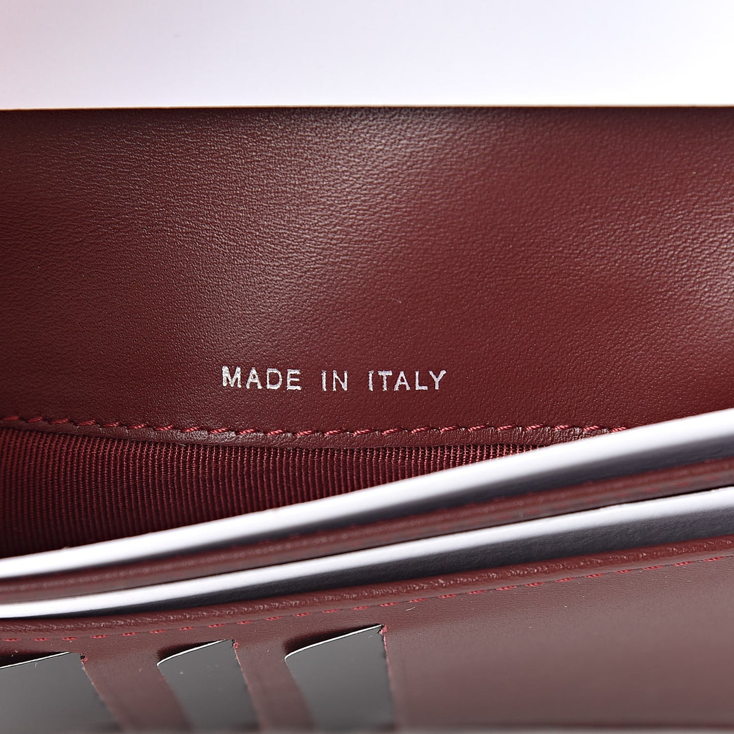 Caviar Quilted Large Flap Wallet Dark Red