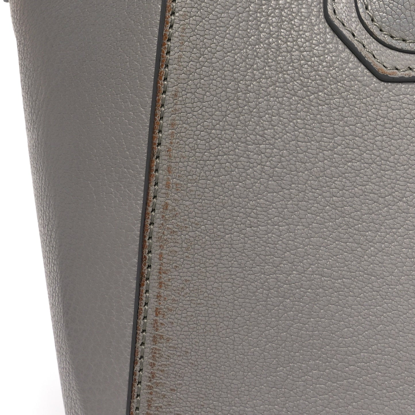 Sugar Goatskin Small Antigona Pearl Grey