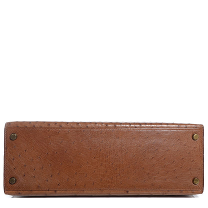 Hermes Ostrich Kelly Sellier 32 Gold 21 of 24