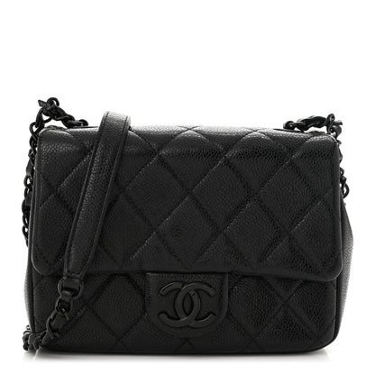 Chanel Caviar Quilted Incognito Mini Square Flap Black 1 of 11