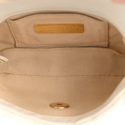 Chanel Goatskin Quilted Chanel 19 Waist Bag White 5 of 14