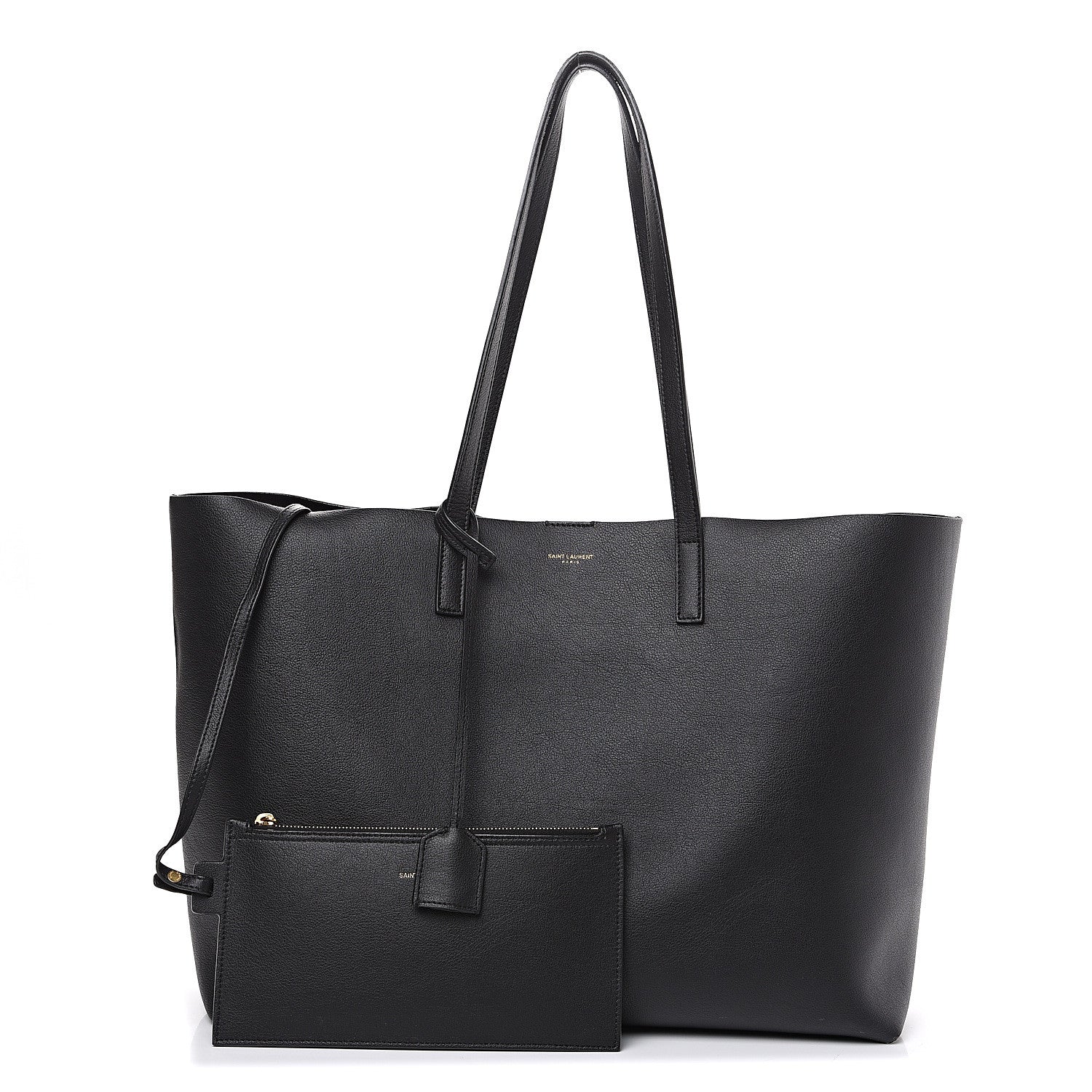Saint Laurent Calfskin Large Shopping Tote Black 1 of 13
