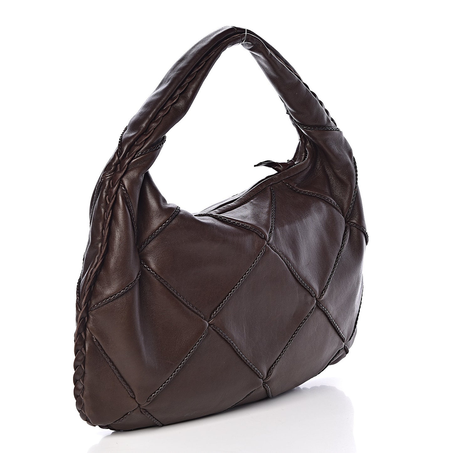 Nappa Quilted Medium Veneta Hobo Ebano