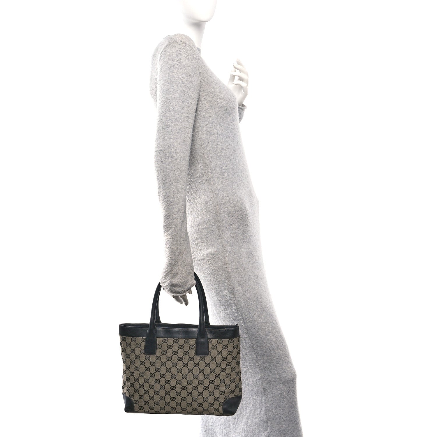 Gucci Monogram Tote Black 2 of 14