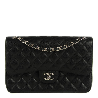 Chanel Caviar Quilted Jumbo Double Flap Black 1 of 9