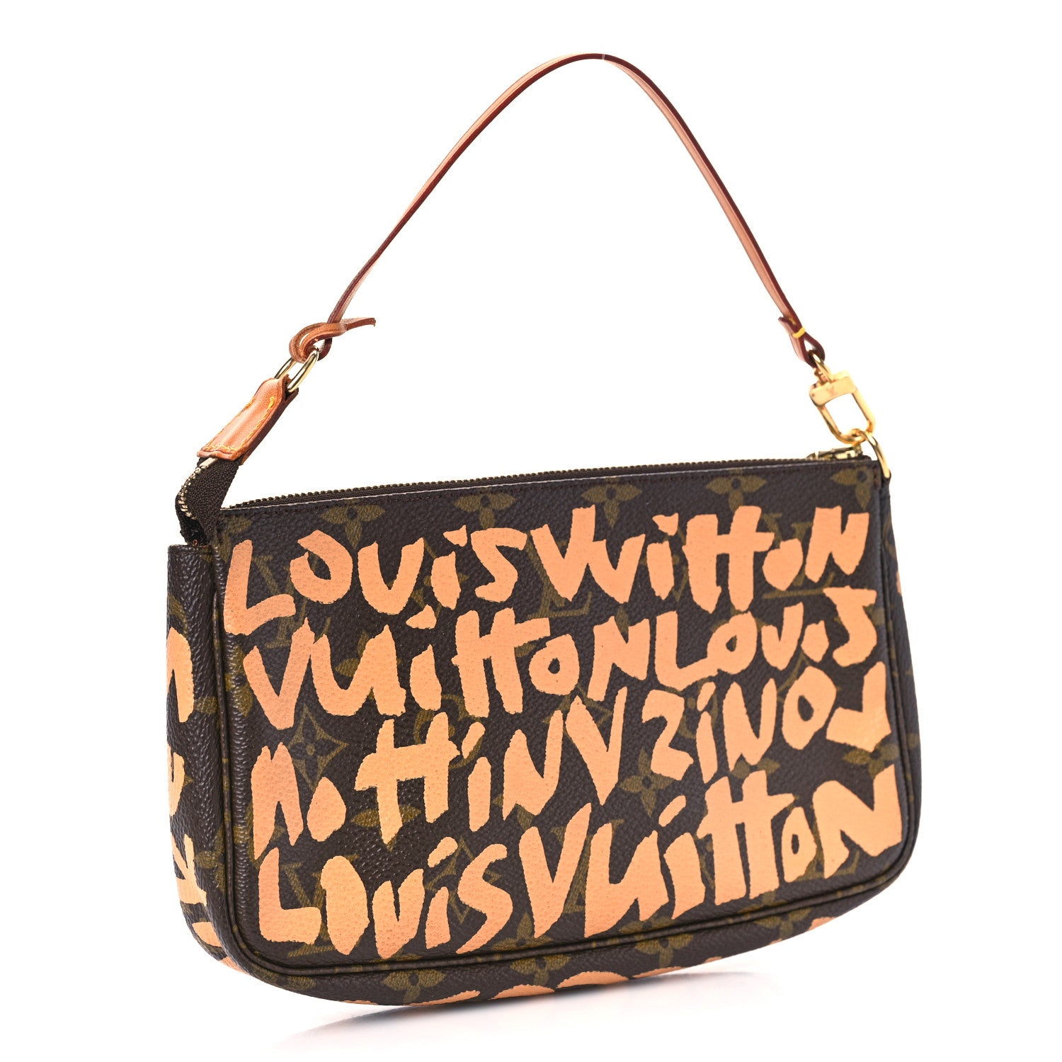 Louis Vuitton Monogram Graffiti Pochette Accessories Peach 3 of 11