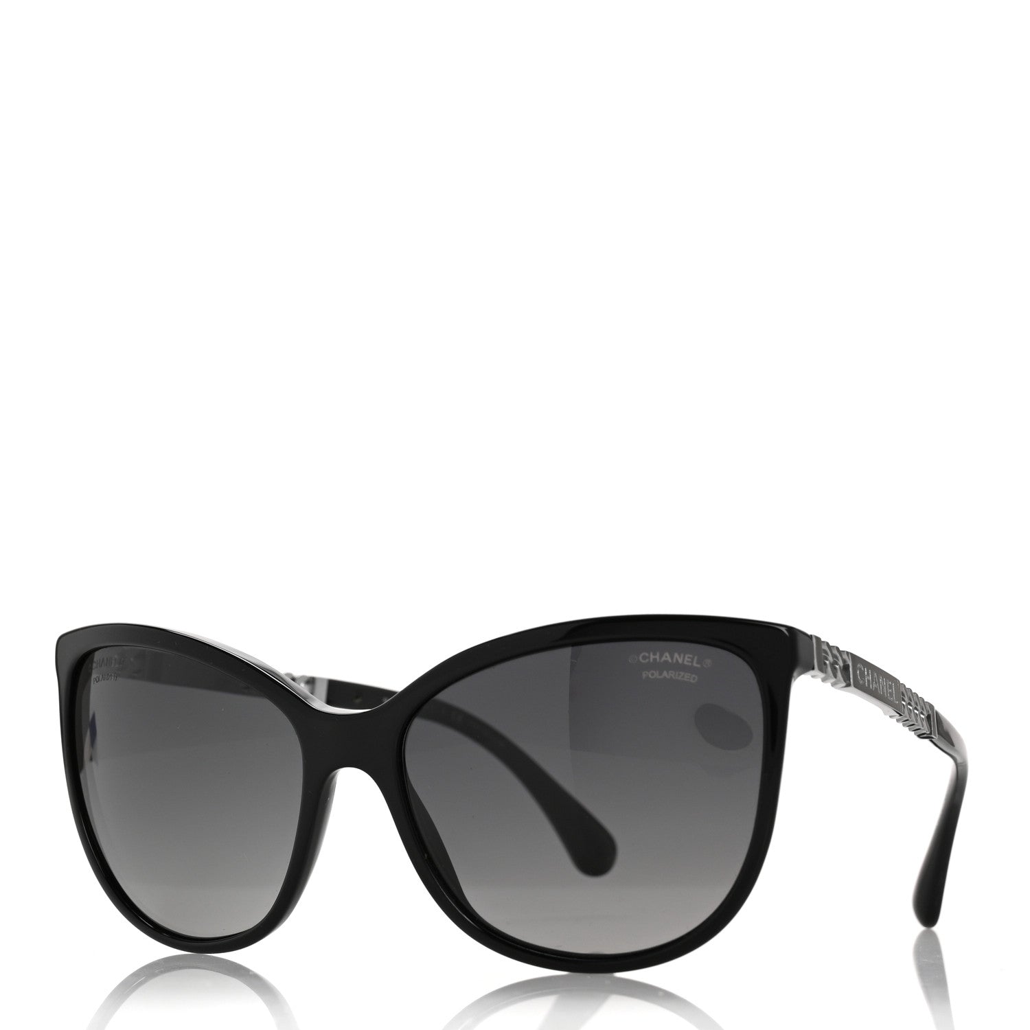 Chanel Chain Polarized Sunglasses 5352 Black 1 of 9