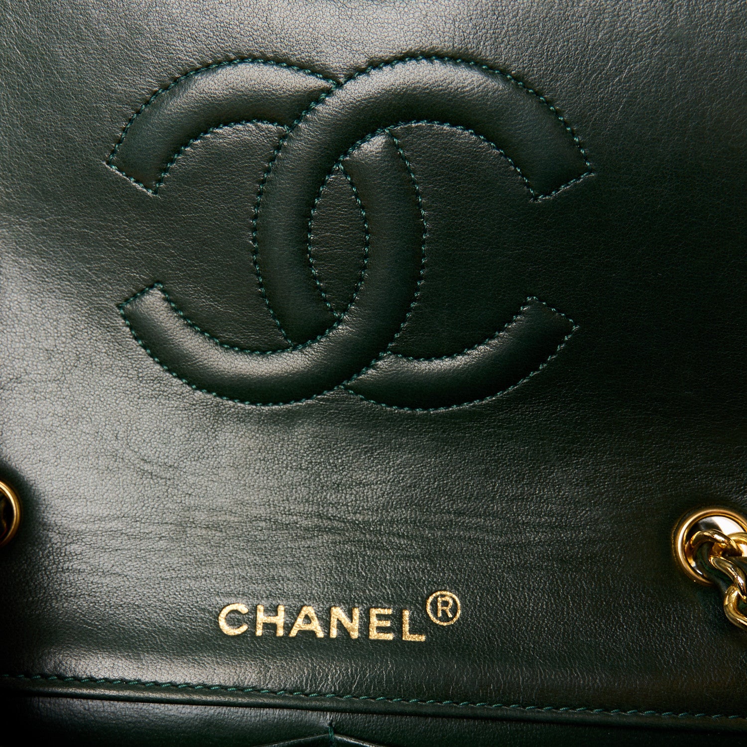 Chanel Lambskin Quilted Small Single Flap Green 6 of 11