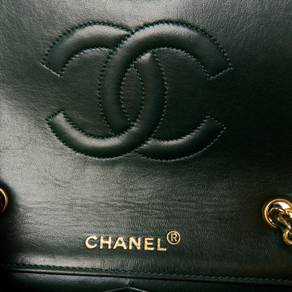 Chanel Lambskin Quilted Small Single Flap Green 6 of 11