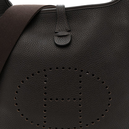 Hermes Taurillon Clemence EVELYNE III PM Ebene 8 of 11