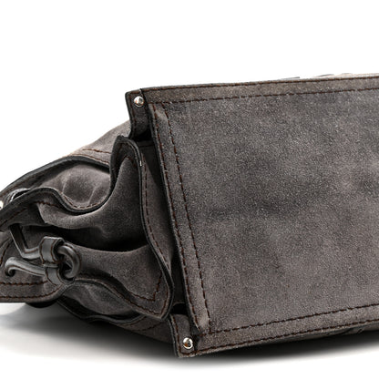 Loewe Suede Anagram Tote Grey 9 of 17