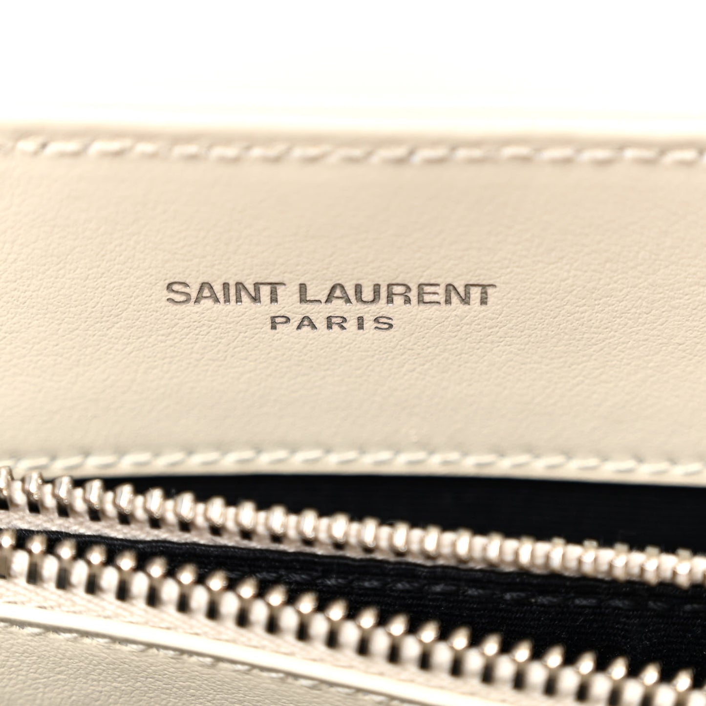 Calfskin Y Quilted Monogram Small Loulou Chain Satchel Ivory
