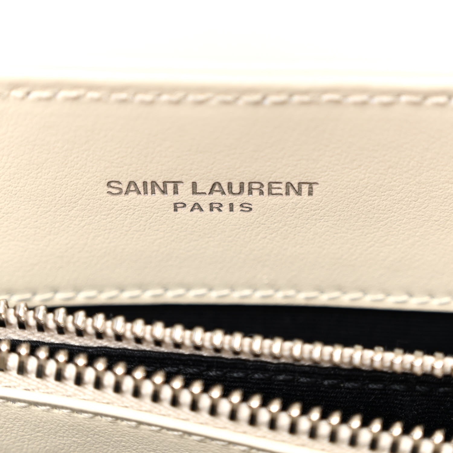 Saint Laurent Calfskin Y Quilted Monogram Small Loulou Chain Satchel Ivory 7 of 11