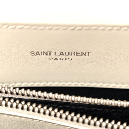 Saint Laurent Calfskin Y Quilted Monogram Small Loulou Chain Satchel Ivory 7 of 11