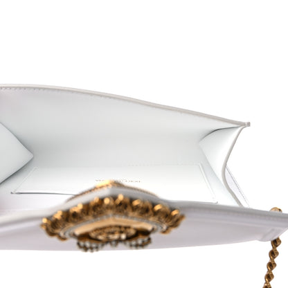 Dolce & Gabbana Calfskin Mini Devotion Crossbody Bag White 5 of 9