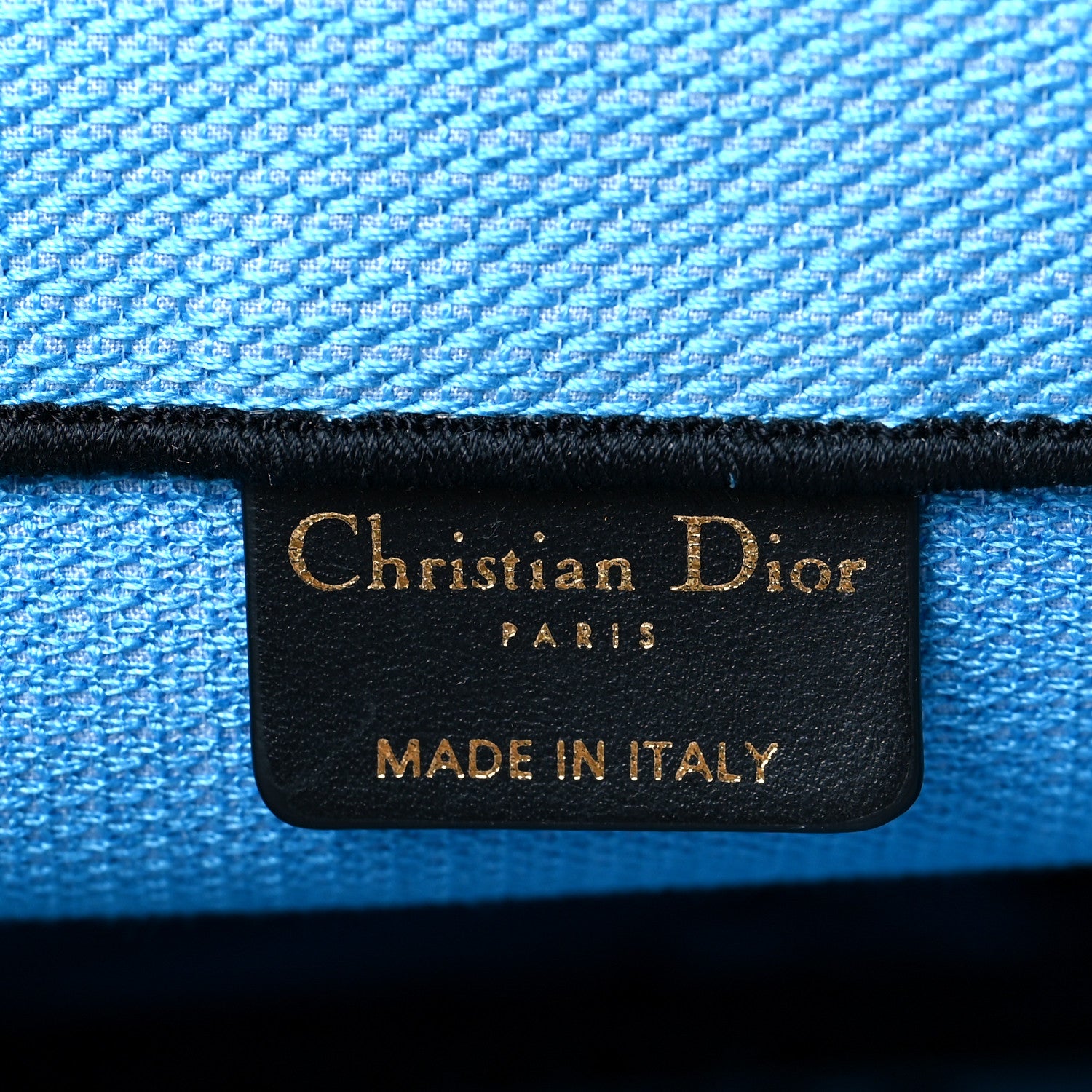 Christian Dior Canvas Embroidered Large Jungle Pop Book Tote Blue 6 of 11
