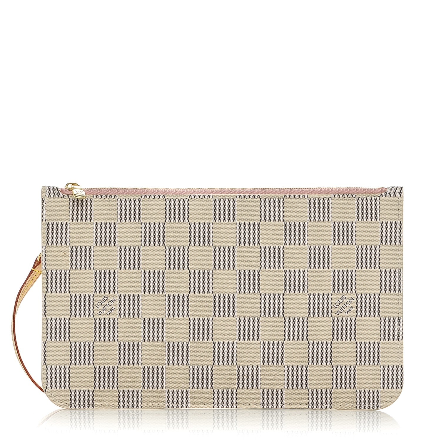 Louis Vuitton Damier Azur Neverfull MM GM Pochette Rose Ballerine 1 of 7
