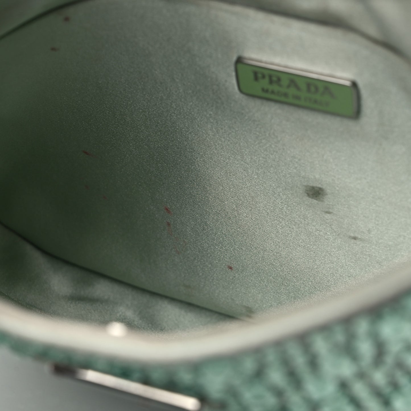 Satin Crystal Cleo Adjustable Strap Shoulder Bag Acqua