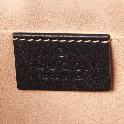 Gucci Suede Patent Web Mini Ophidia Shoulder Bag Black 8 of 9