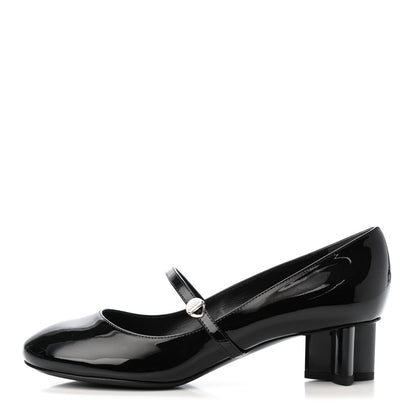 Louis Vuitton Patent Uniformes Silhouette 40mm Pumps 37 Black 1 of 4