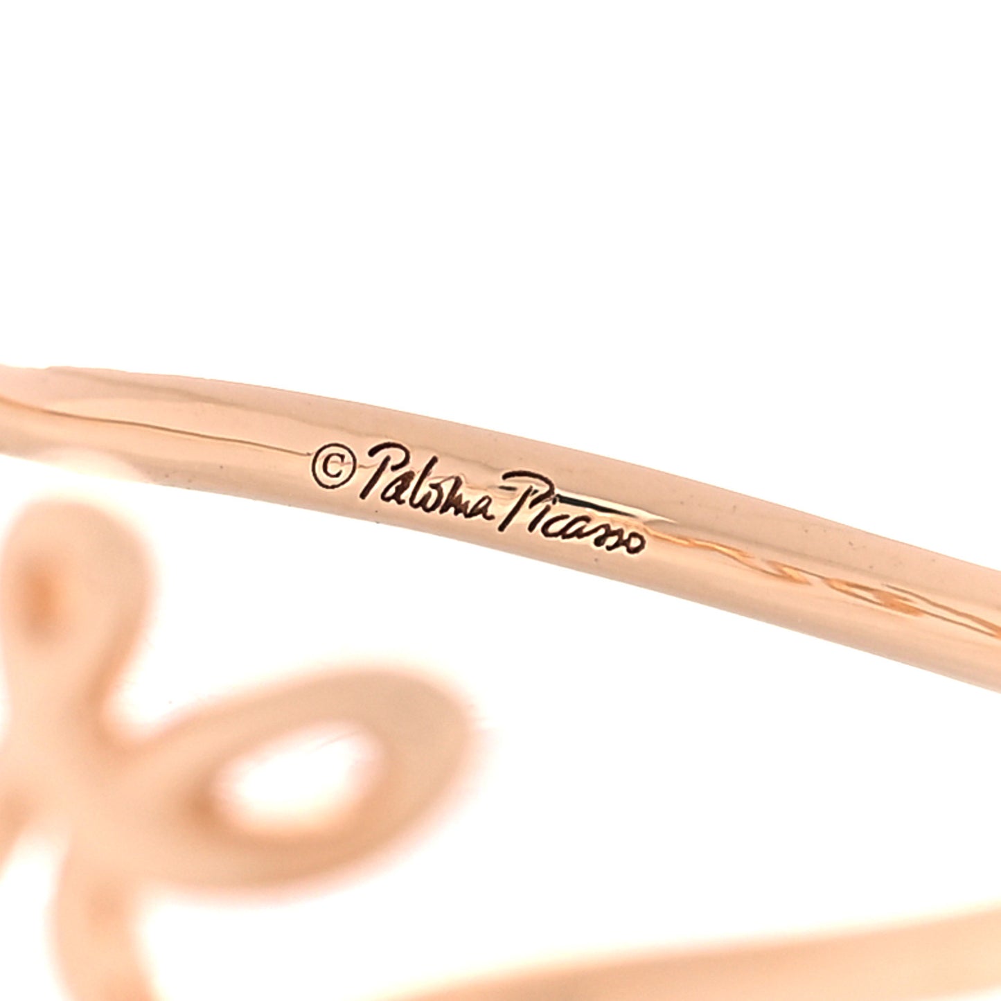 18K Rose Gold Paloma's Graffiti Love Ring 54 7