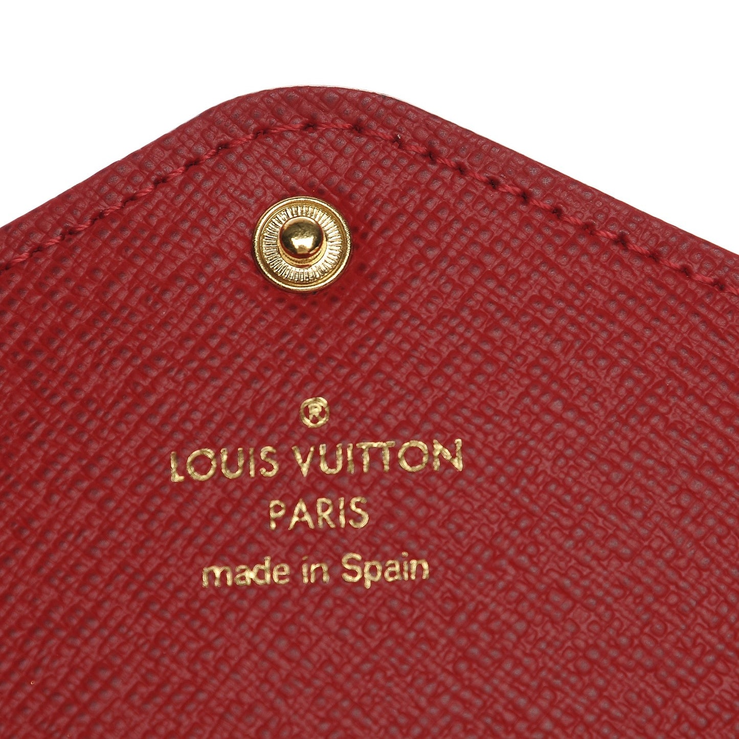 Damier Ebene Josephine Wallet Red