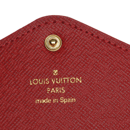 Louis Vuitton Damier Ebene Josephine Wallet Red 7 of 9
