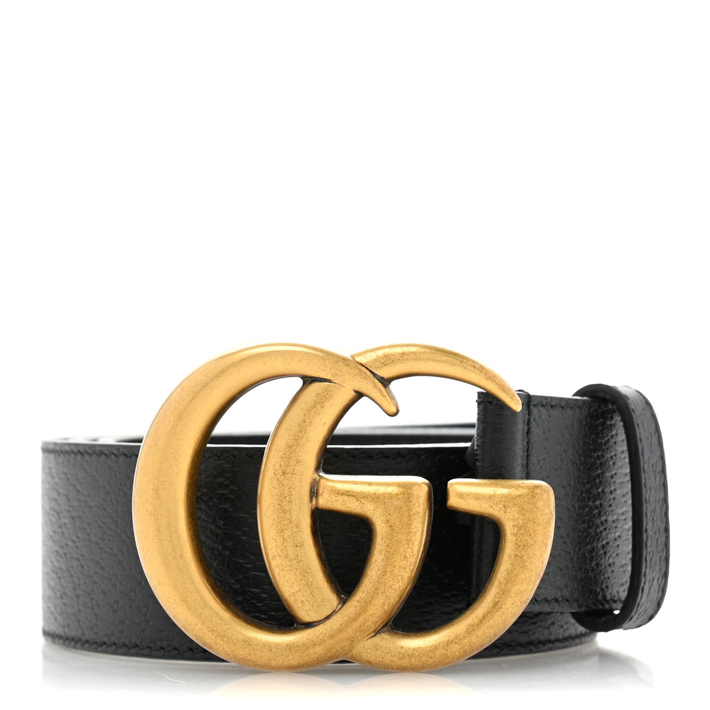 Textured Calfskin Double G 40mm Belt 85 34 Black