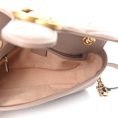 Gucci Calfskin Matelasse Small GG Marmont Shoulder Bag Porcelain Rose 5 of 10