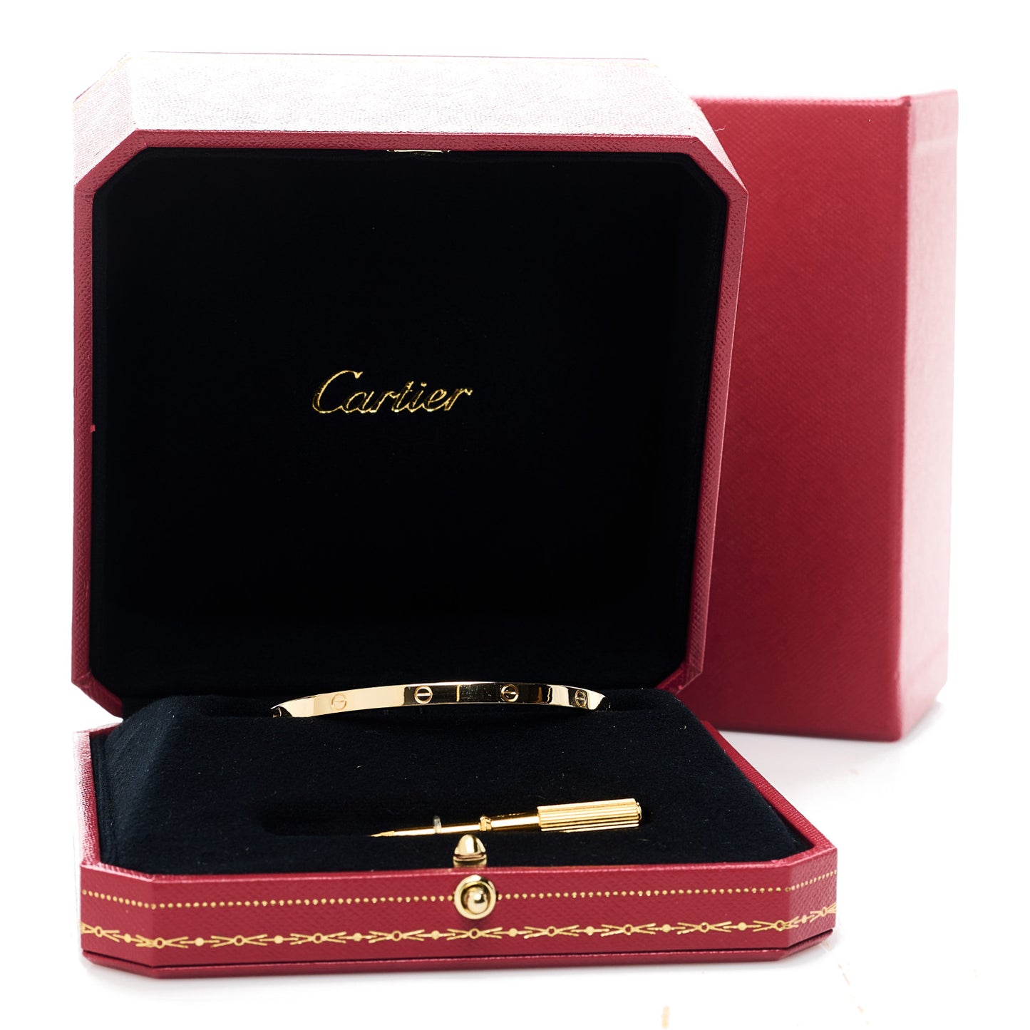 18K Yellow Gold Small LOVE Bracelet 17