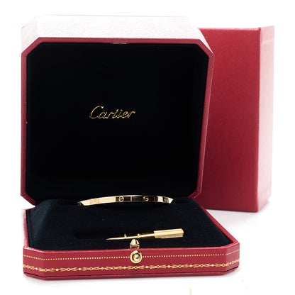 Cartier 18K Yellow Gold Small LOVE Bracelet 17 9 of 9