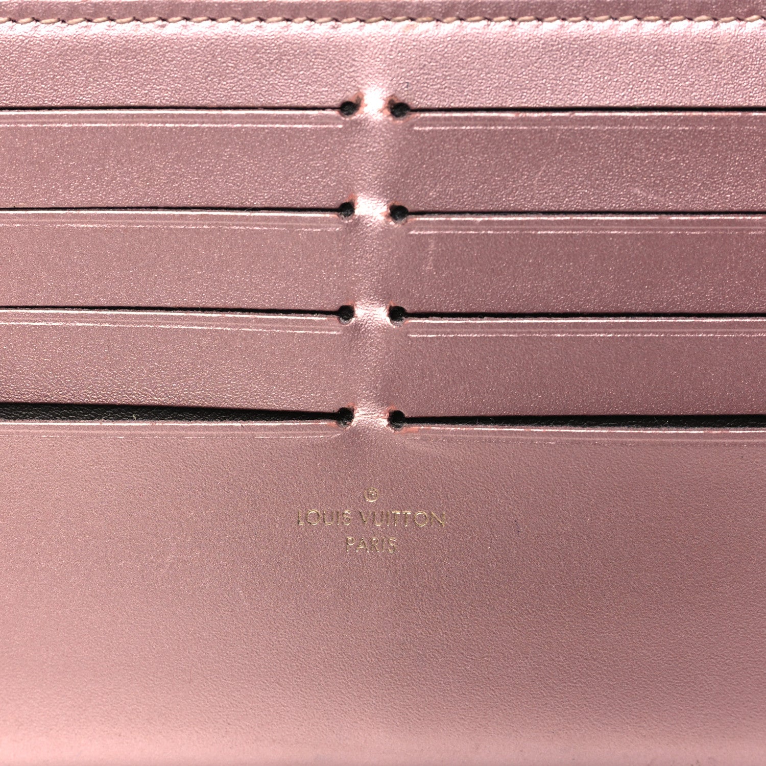 Louis Vuitton Metallic Felicie Card Holder Insert Pale Pink 7 of 9
