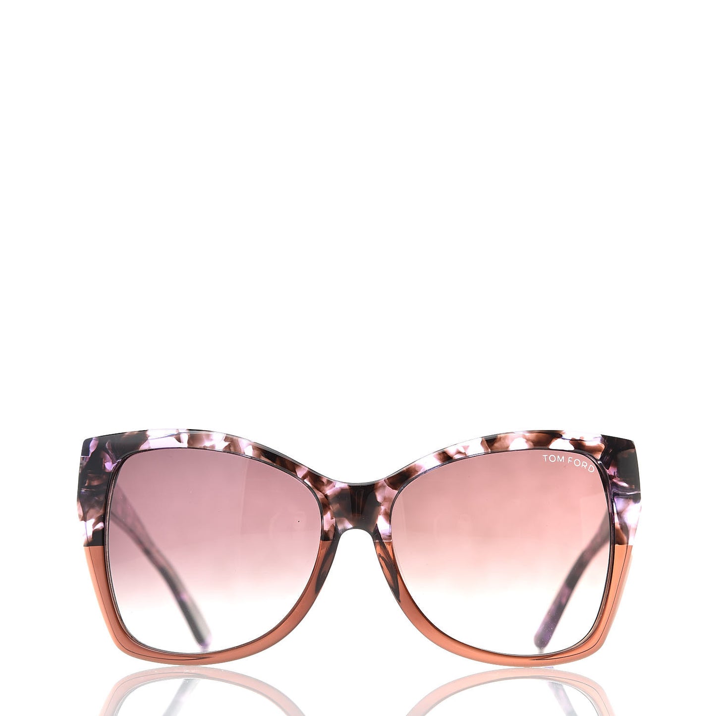 Carli Oversize Square Cateye Sunglasses TF295 Havana Purple