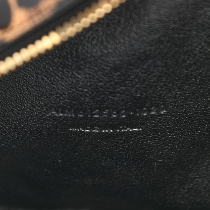 Saint Laurent Calfskin Heart Leopard Print Monogram Mini Lou Camera Bag Toffee 6 of 9