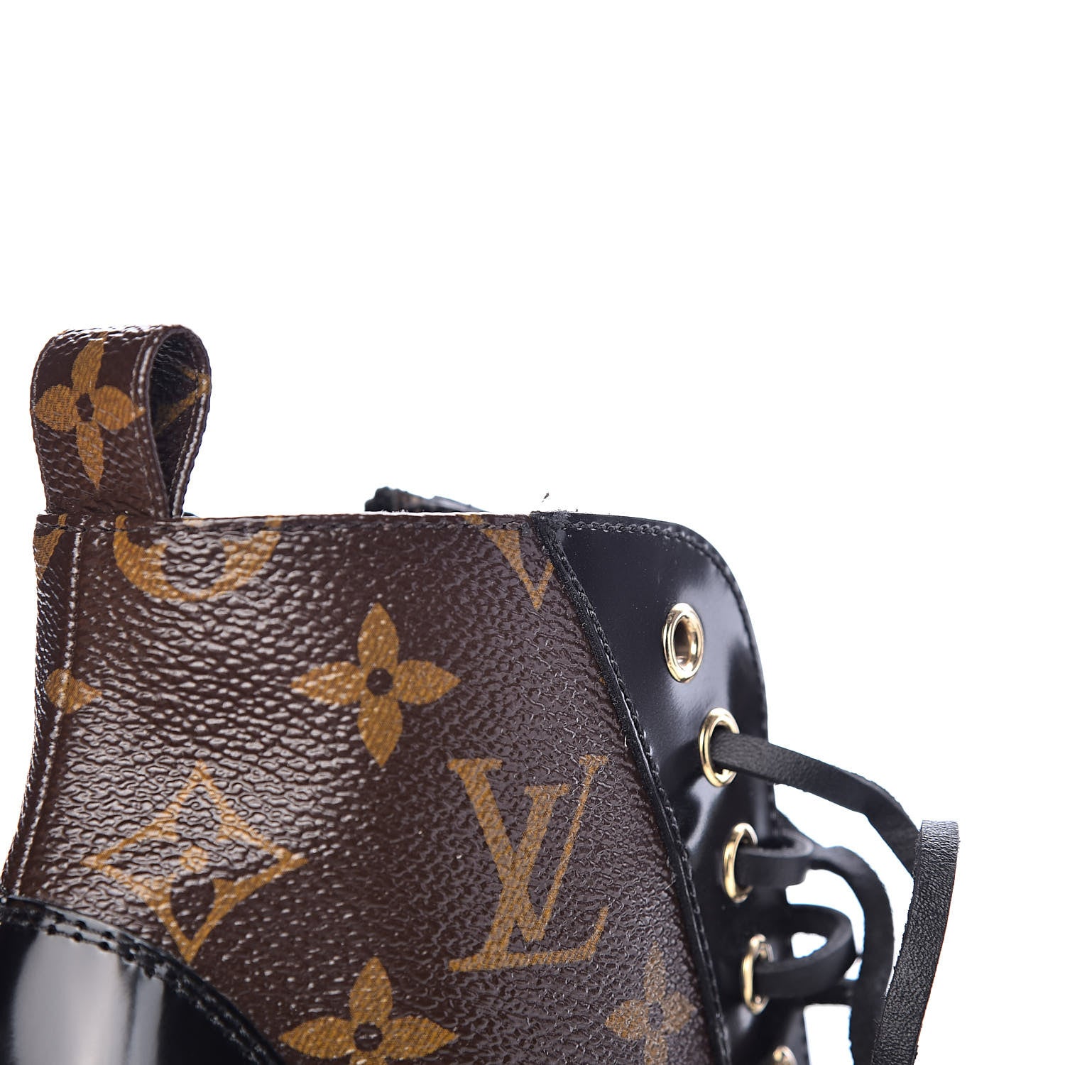 Louis Vuitton Patent Calfskin Monogram Star Trail Ankle Boots 36.5 Black 9 of 12