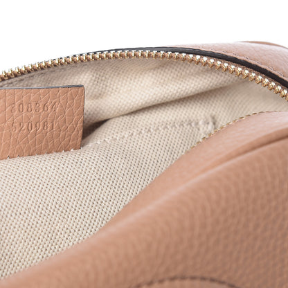 Gucci Pebbled Calfskin Small Soho Disco Bag Camelia 7 of 10