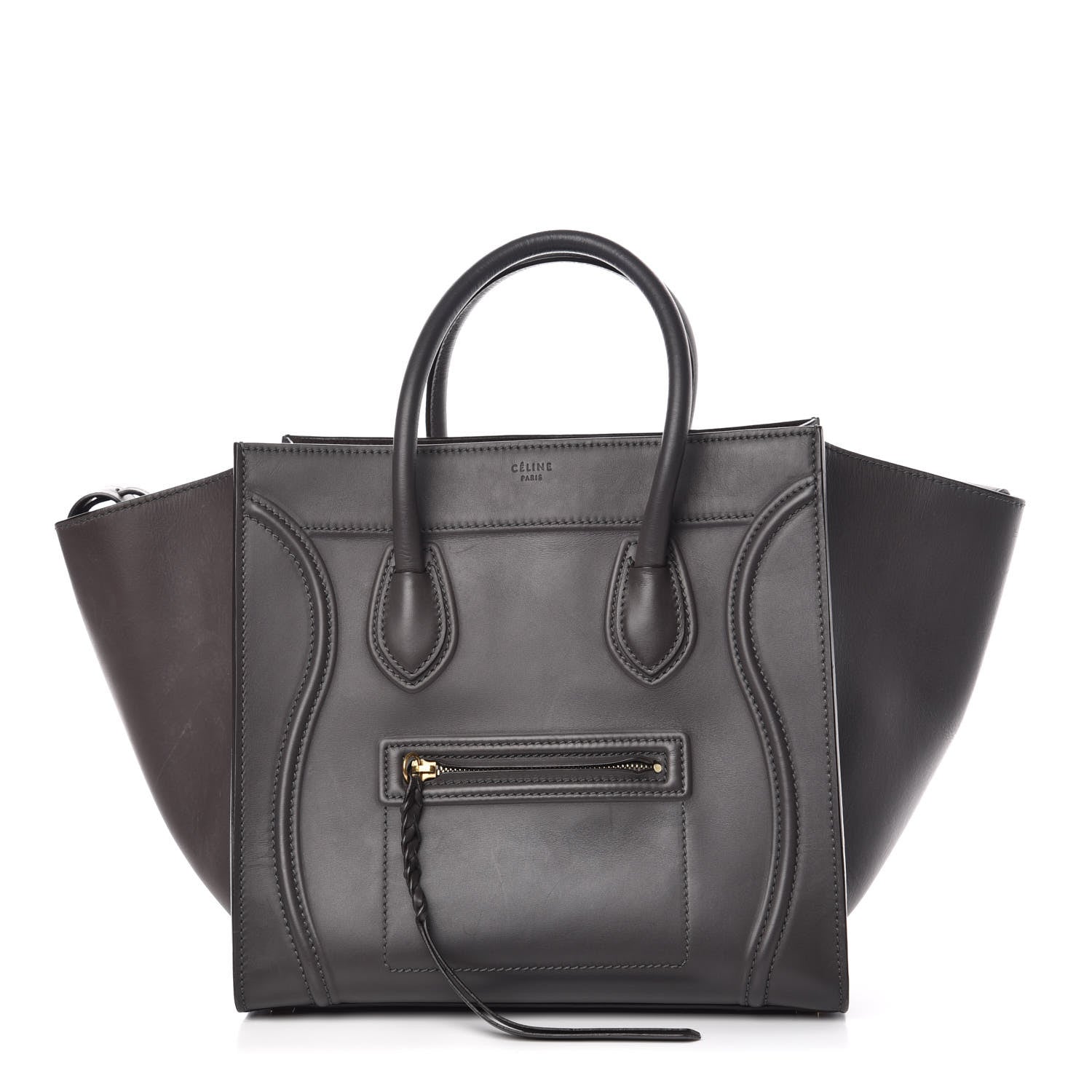 Celine Smooth Calfskin Medium Phantom Luggage Grey 1 of 17