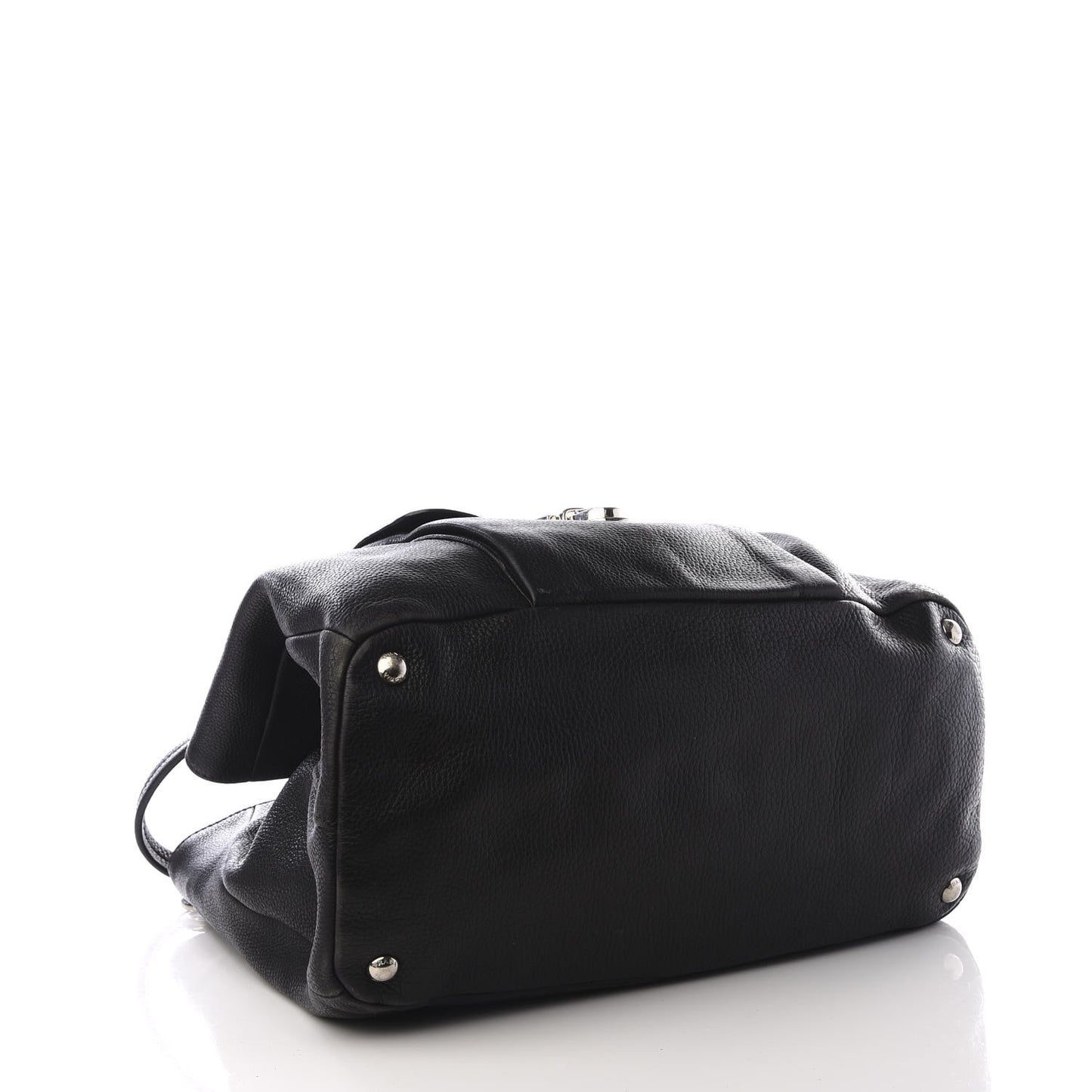 Vitello Daino Shoulder Bag Black