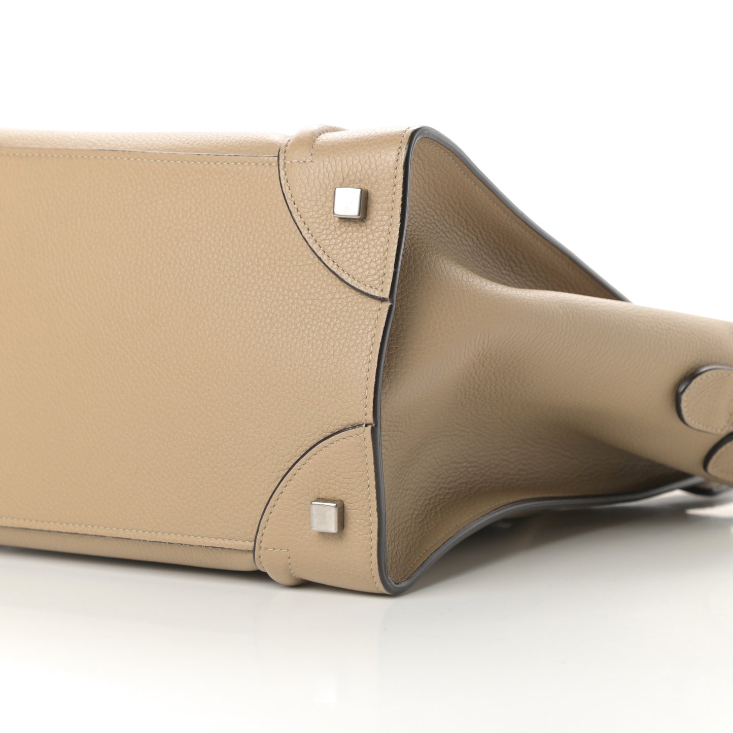 Drummed Calfskin Mini Luggage Dune