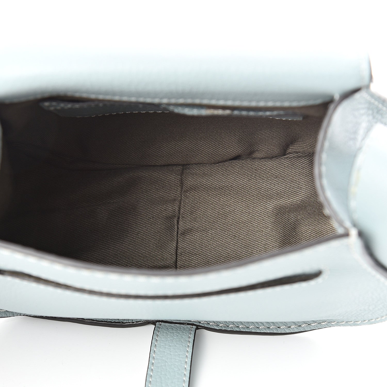 Chloe Calfskin Mini Marcie Round Crossbody Bag Faded Blue 4 of 10