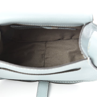Chloe Calfskin Mini Marcie Round Crossbody Bag Faded Blue 4 of 10