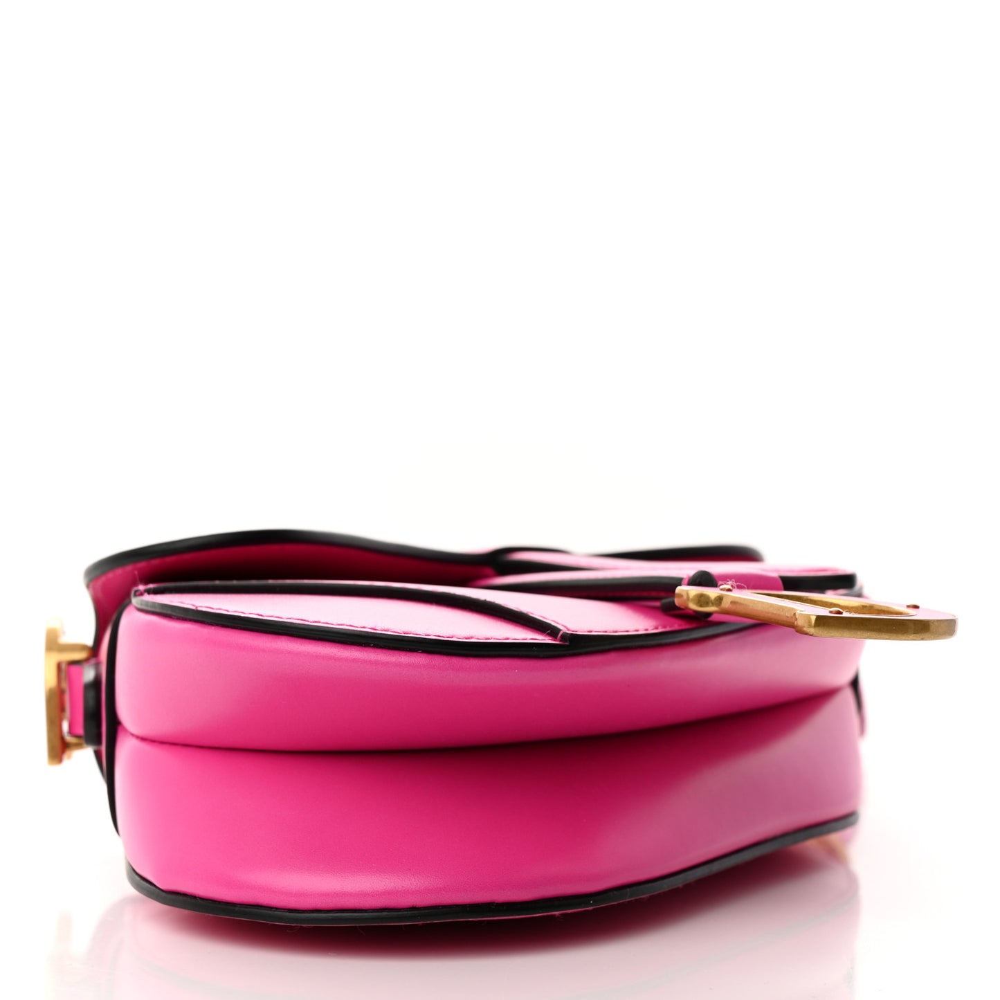 Calfskin Mini Saddle Bag Rani Pink