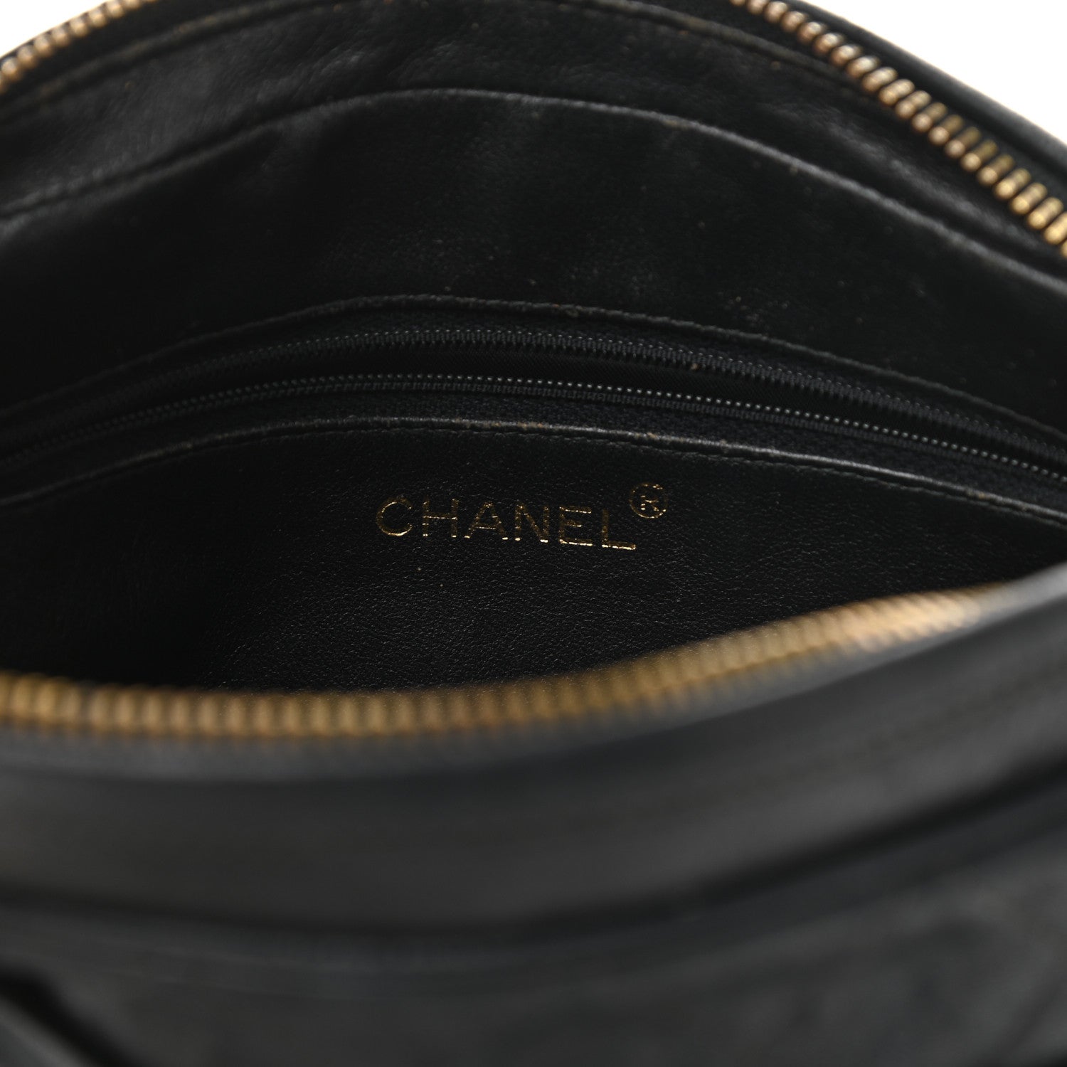 Chanel Lambskin Quilted CC Tassel Camera Case Black 6 of 15